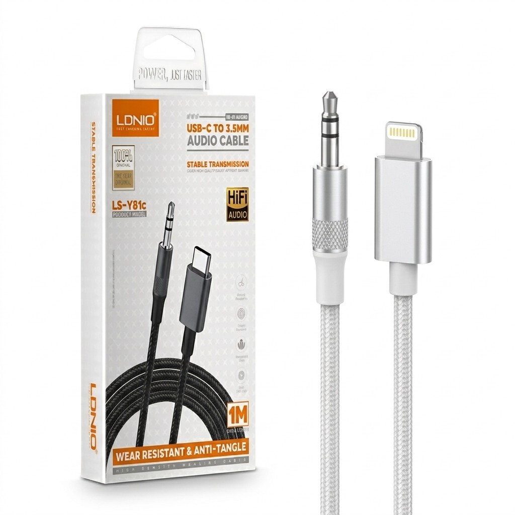 ADAPTADOR LDNIO LSY81I 13CM IPH to 3.5mm
