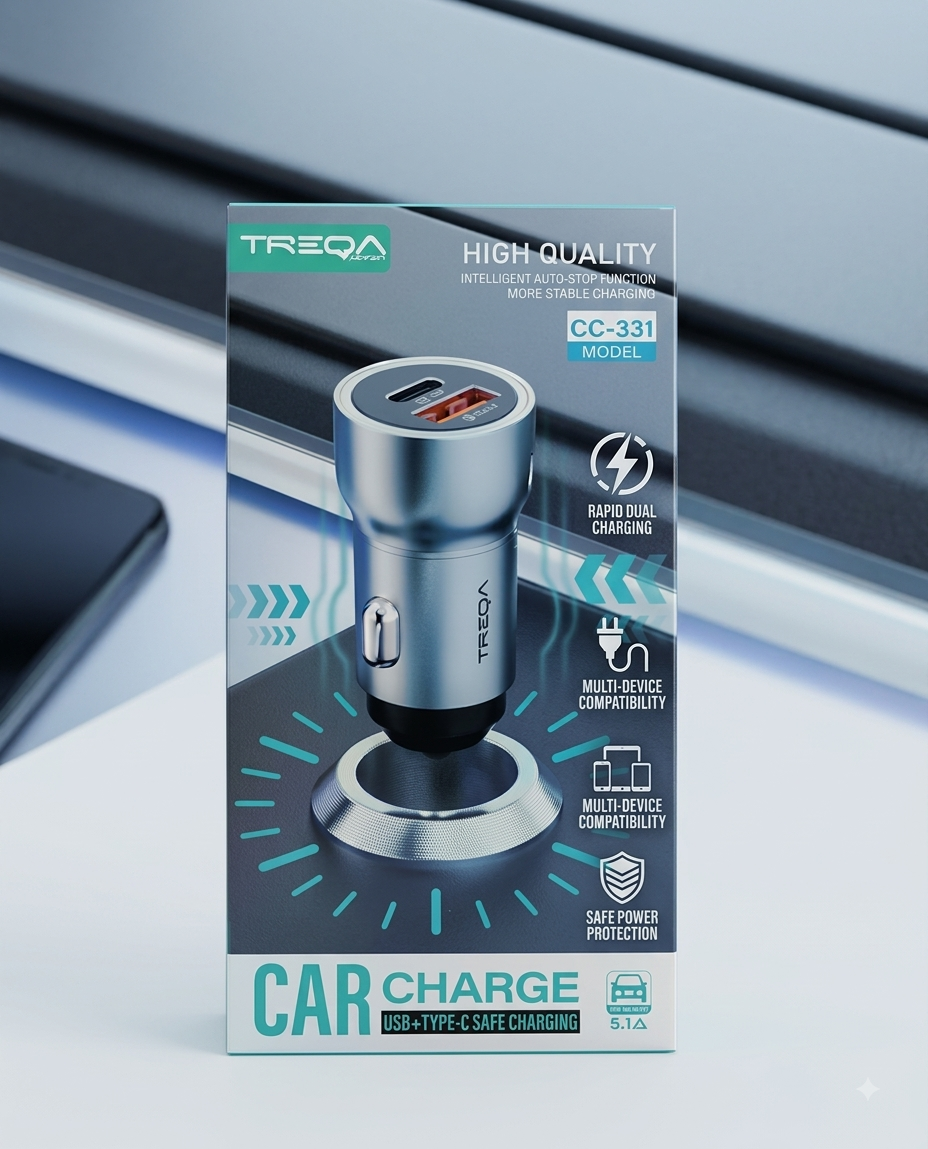 CARGADOR PARA AUTO USB-C CC-331