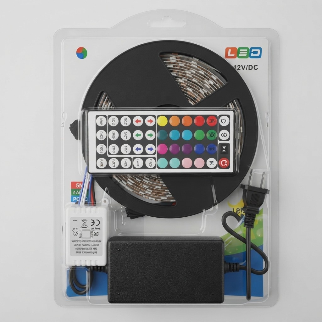 CINTA LED RGB 5050 5M CON CONTROL REMOTO