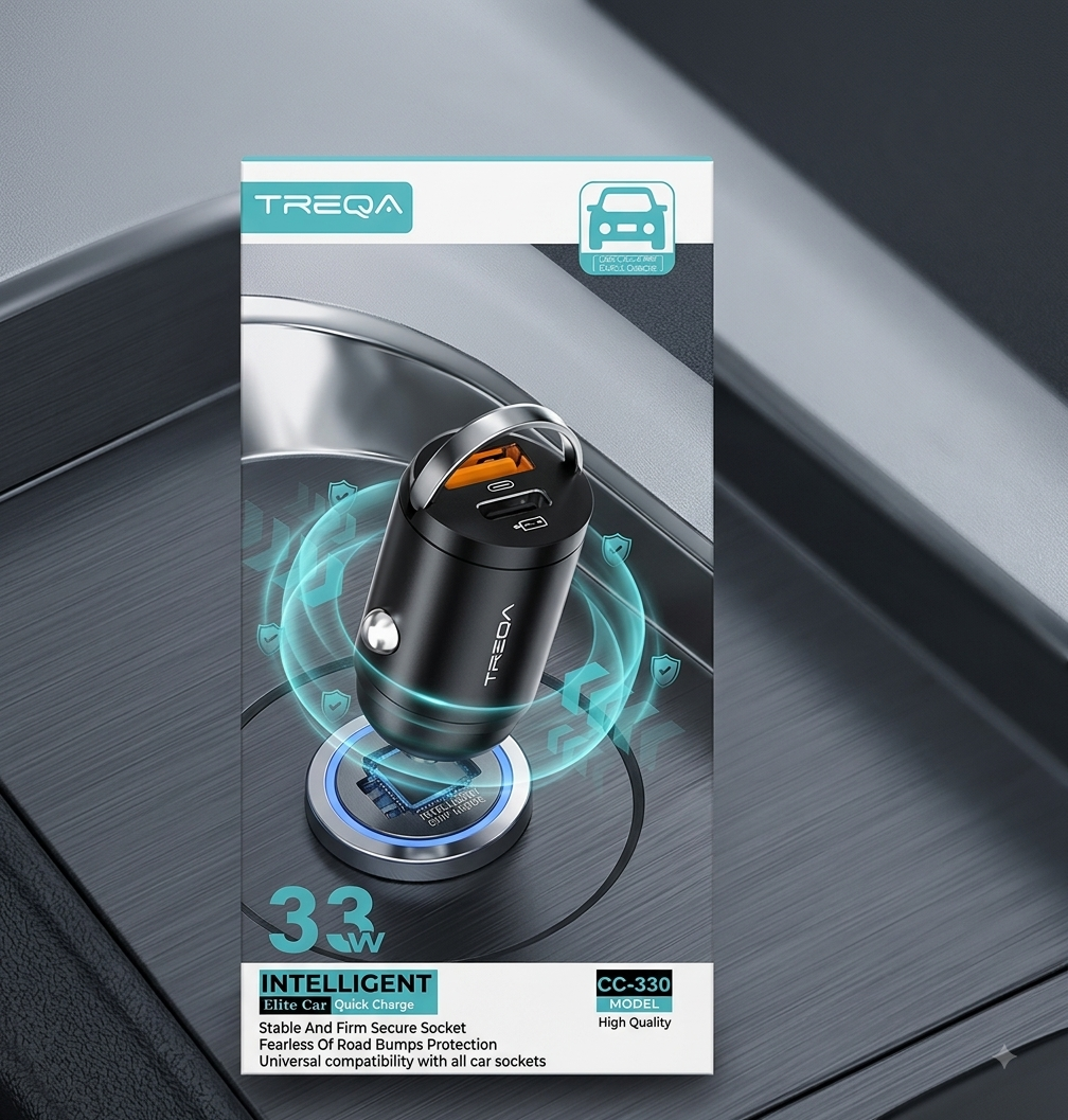 CARGADOR PARA AUTO USB-C 33W CC-330