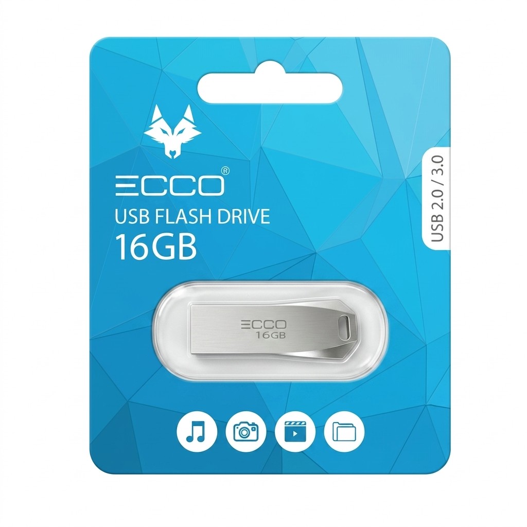 FLASH MEMORY ECCO AZUL 16GB