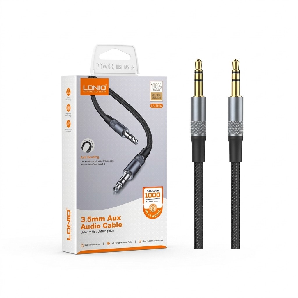 ADAPTADOR LDNIO LSY81A 1M 3.5mm to 3.5mm