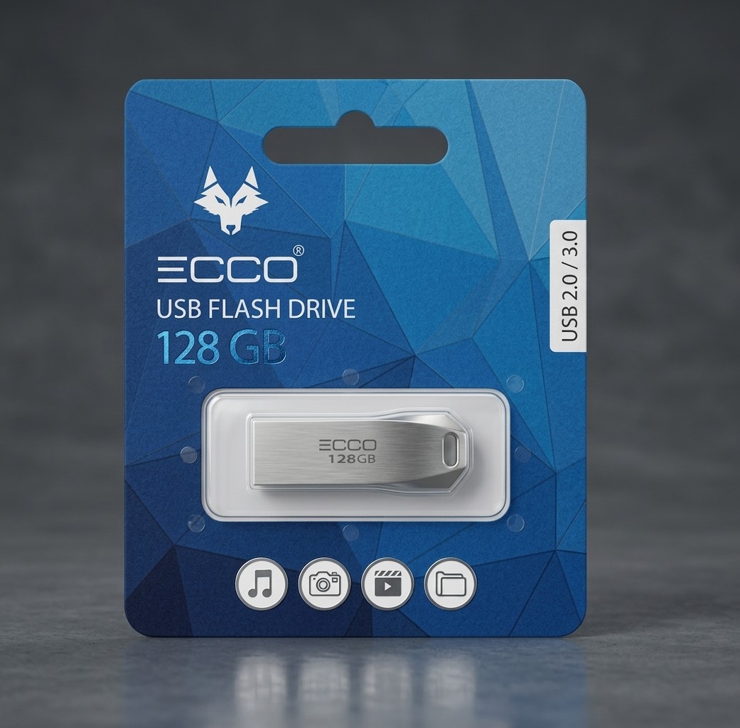 FLASH MEMORY ECCO AZUL 128GB
