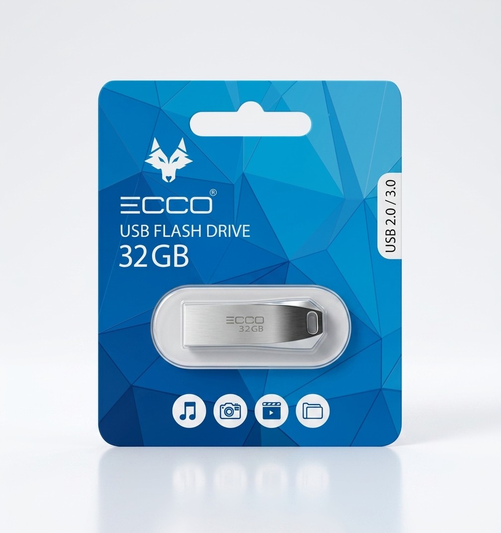 FLASH MEMORY ECCO AZUL 32GB