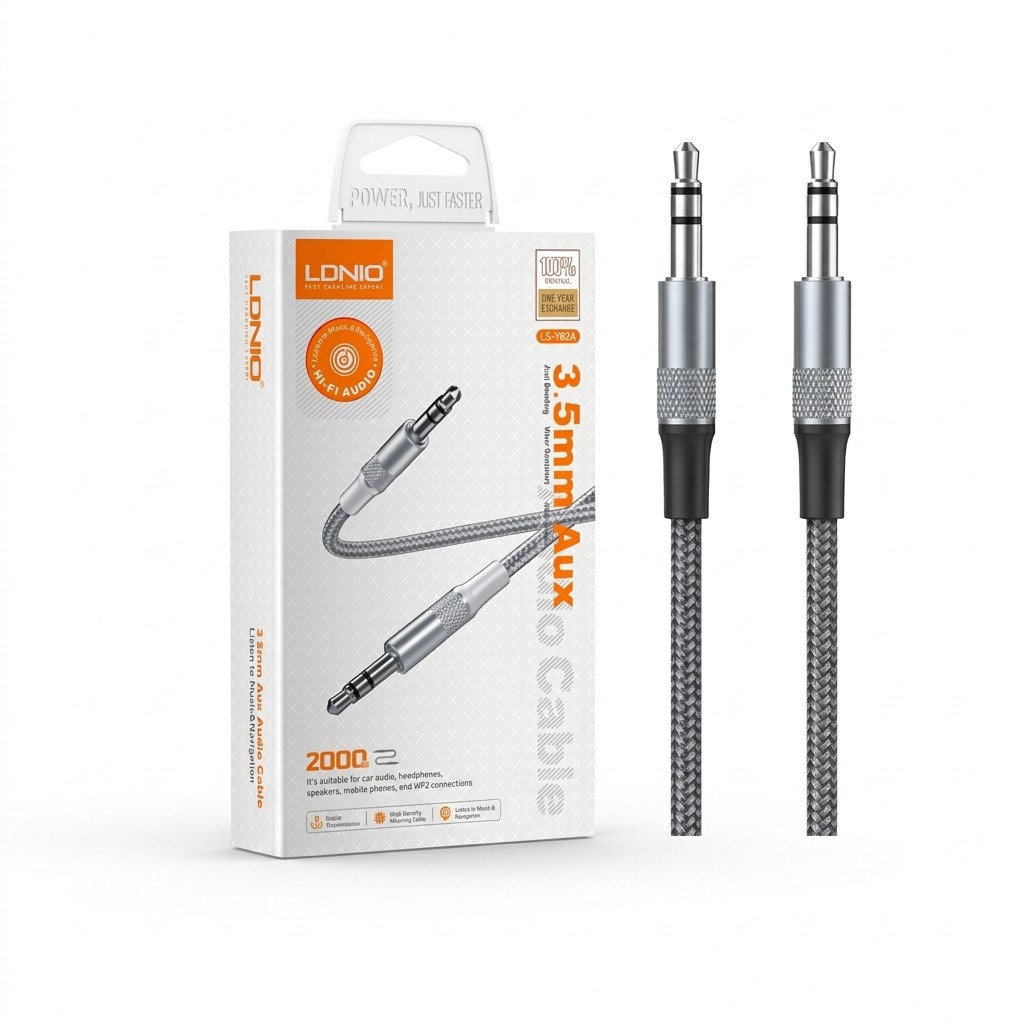 ADAPTADOR LDNIO LSY82A 2M 3.5mm to 3.5mm
